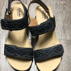Clarks Women's Dark Blue Sandals